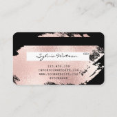 Carte de crédit Stylisé Rose Gold Splash Lashes lo (Dos)