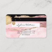 Carte de crédit Stylisé rose rose rose Agate Rose  (Dos)