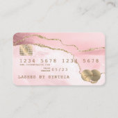 Carte de crédit Stylisé Vierge rose (Devant)