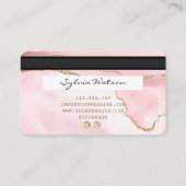 Carte de crédit Stylisé Vierge rose (Dos)