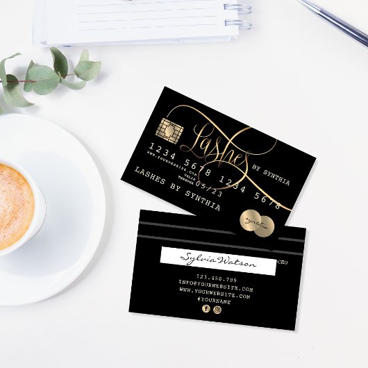 Carte de crédit Stylisée Black Gold
