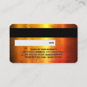 Carte de crédit | Texture métal or (Dos)