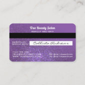 Carte de crédit unique Sparkly Chic Violet Parties (Dos)