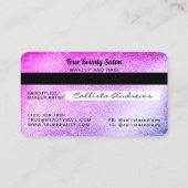 Carte de crédit Unique Sparkly Mermaid Purple Part (Dos)