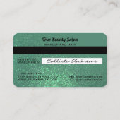Carte de crédit unique Sparkly Mermaid Turquoise P (Dos)