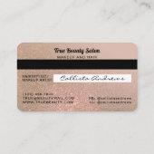 Carte de crédit unique Sparkly Taupe Gold Parties  (Dos)