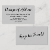 Carte de crème élégante et minimale pour changemen (Devant / Derrière)