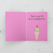 Carte de crème glacée Gay pride Rainbow pour l'ann (Intérieur)