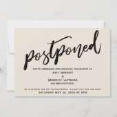 Carte de crème postpontée Mariage d'écriture moder (Devant)