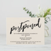 Carte de crème postpontée Mariage d'écriture moder (Debout devant)