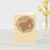 Carte de crêpe Kawaii (Fleur jaune)