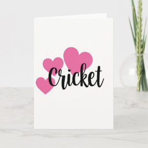 Carte de cricket au message sincère