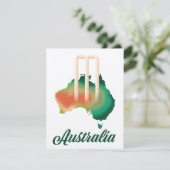 carte de cricket d'Australie. (Debout devant)