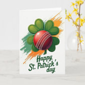 Carte de cricket pour la Saint-Patrick (Fleur jaune)