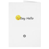 Carte de cricket solitaire (Dos)