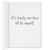 Carte de cricket solitaire (Intérieur (Droit))