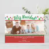 Carte de Cristiano Feliz Navidad Foto d'Espagnol (Debout devant)