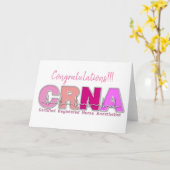 Carte de CRNA Infirmière Anesthésiste (Fleur jaune)
