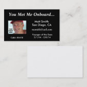 Carte de croisière (Devant / Derrière)