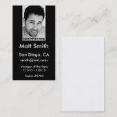 Carte de croisière (Devant / Derrière)