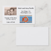 Carte de croisière (Devant / Derrière)