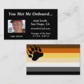 Carte de croisière de fierté d'ours (Devant / Derrière)