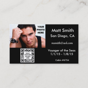 Carte de croisière gay avec code QR