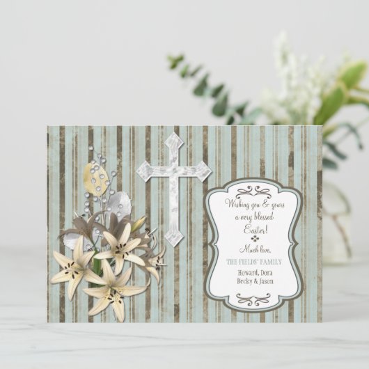 Carte de croix de Pâques (Debout devant)