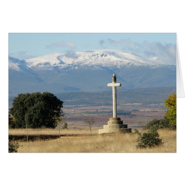 Carte de croix et de montagnes (Devant horizontal)
