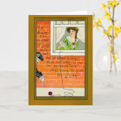 Carte de cru de destin de Halloween (Fleur jaune)