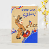 Carte de cru de soldat de bonne chance (Fleur jaune)