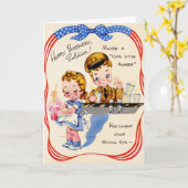 Carte de cru de soldat de joyeux anniversaire (Fleur jaune)