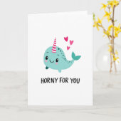 Carte de Crush Licorne de Mer Mignonne (Fleur jaune)