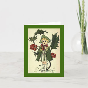 Carte de cuisine de jardin vintage