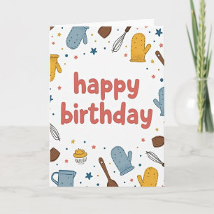 Carte de cuisine pour anniversaire doux