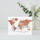 Carte de cuivre Destination Mariage Enregistrer la (Debout devant)