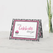 Carte de cupcakes chic de la boutique (Dos)