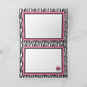 Carte de cupcakes chic de la boutique (Intérieur)