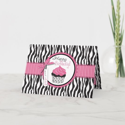 Carte de cupcakes chic de la boutique (Devant)
