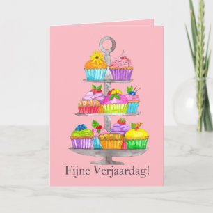 Carte de cupcakes Watercolor