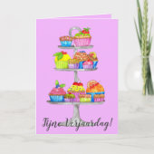 Carte de cupcakes Watercolor (Devant)