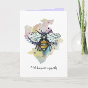 Carte de Cute Bee and Rainbow