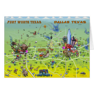 Carte de Dallas Fort Worth
