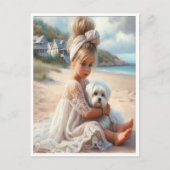 Carte de dame de plage (Devant)