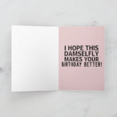 CARTE DE DAMSELFLY BIRTHDAY (Intérieur)