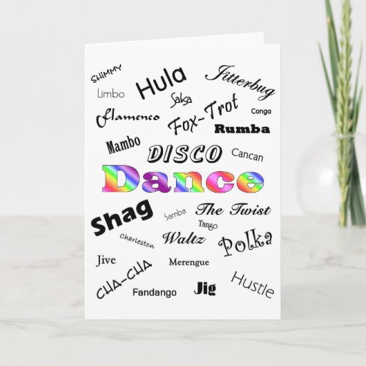 Carte de danse (Devant)