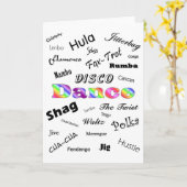 Carte de danse (Fleur jaune)