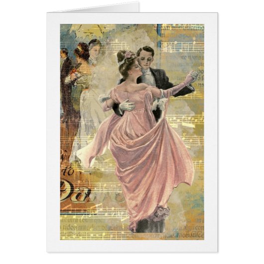 Carte de danse en couple (Devant)