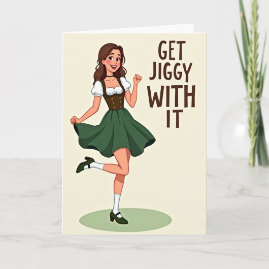 Carte de danse "Get Jiggy With It" (Devant)