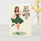 Carte de danse "Get Jiggy With It" (Fleur jaune)